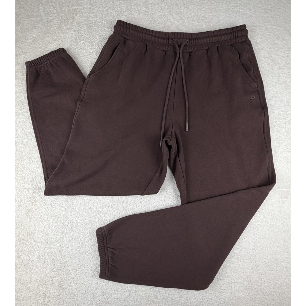 Fabletics Mens Jogger Sweatpants Chocolate Brown Athletic Lounge Pants Size‎ L